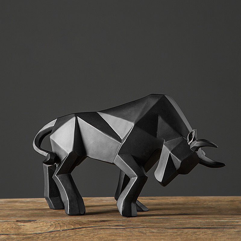 Nordic resin handicrafts home living room office display cabinet bullfighting ornaments housewarming gifts manufacturers supply