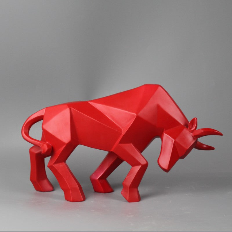 Nordic resin handicrafts home living room office display cabinet bullfighting ornaments housewarming gifts manufacturers supply