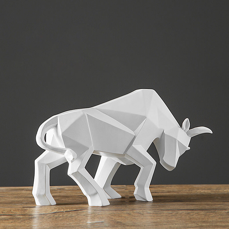 Nordic resin handicrafts home living room office display cabinet bullfighting ornaments housewarming gifts manufacturers supply