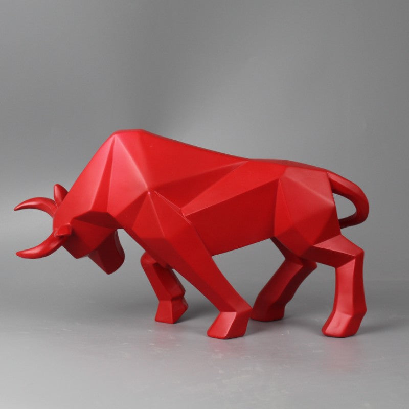 Nordic resin handicrafts home living room office display cabinet bullfighting ornaments housewarming gifts manufacturers supply