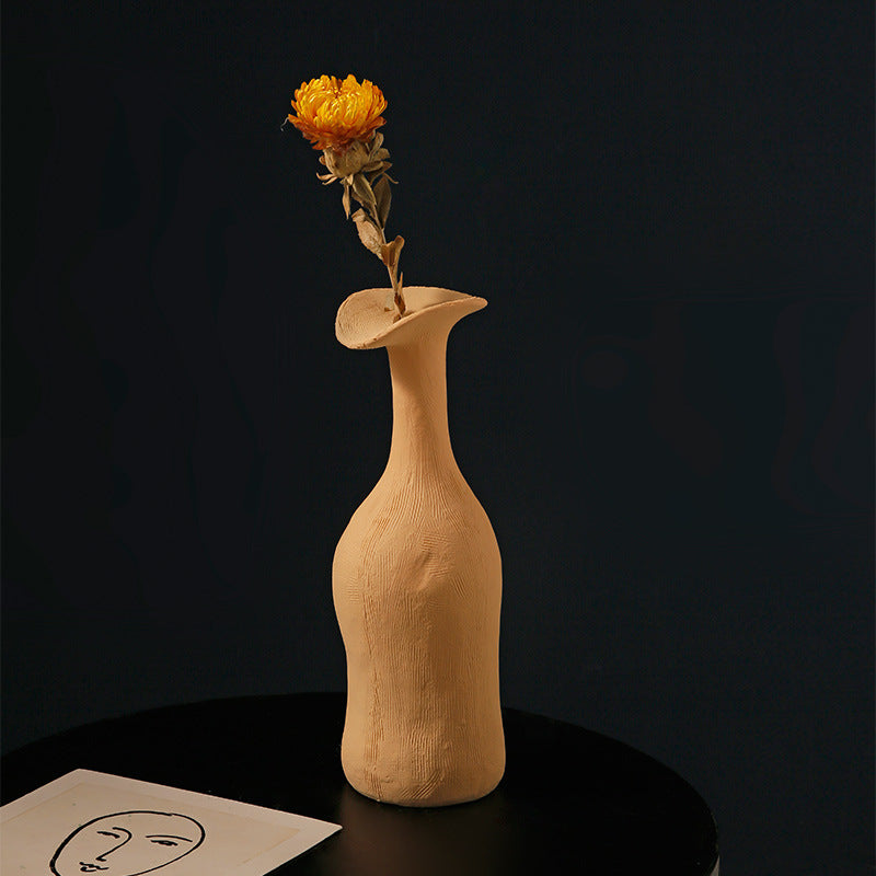 Bei Hanmei's creative texture, ceramic vase ornaments, high-end flower arrangement, living room, home furnishing, homestay decoration, cross-border hot