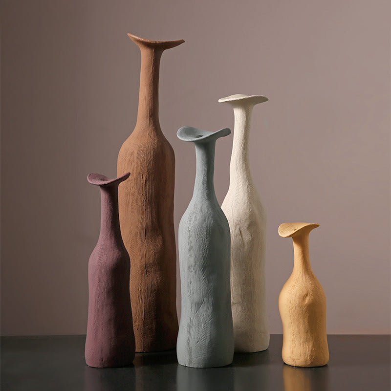 Bei Hanmei's creative texture, ceramic vase ornaments, high-end flower arrangement, living room, home furnishing, homestay decoration, cross-border hot