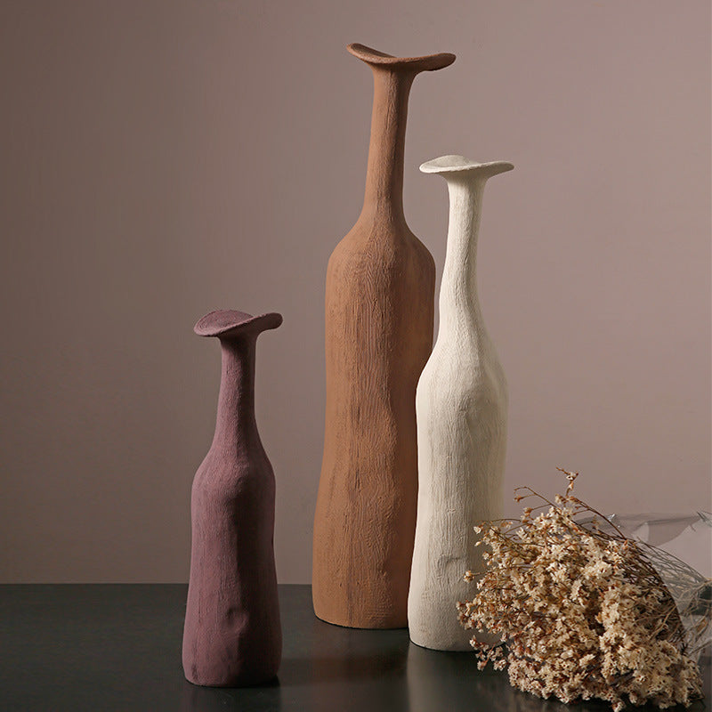 Bei Hanmei's creative texture, ceramic vase ornaments, high-end flower arrangement, living room, home furnishing, homestay decoration, cross-border hot