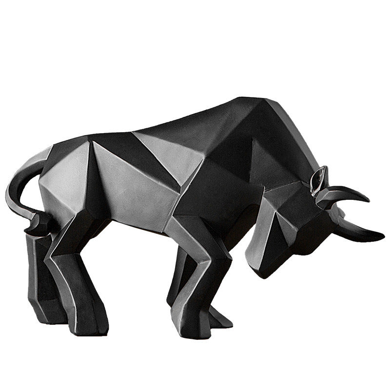 Nordic resin handicrafts home living room office display cabinet bullfighting ornaments housewarming gifts manufacturers supply